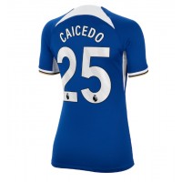Chelsea Moises Caicedo #25 Hjemmebanetrøje Dame 2023-24 Kortærmet